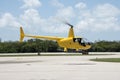 Yellow Helicopter Royalty Free Stock Photo