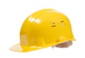 Yellow helmet isolated