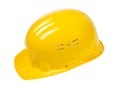 Yellow helmet isolated