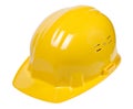 Yellow helmet isolated