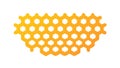 Yellow Hexagonal Honeycomb Texture Pattern, vector design Generative AI Royalty Free Stock Photo