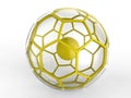 Yellow hexagonal sphere