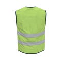 Yellow High Visibility Safety Jacket. Isolated 3D Illustration On White Background