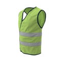 Yellow High Visibility Safety Jacket. Isolated 3D Illustration On White Background Royalty Free Stock Photo