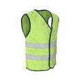 Yellow High Visibility Safety Jacket. Isolated 3D Illustration On White Background Royalty Free Stock Photo