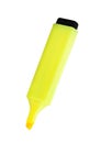 Yellow highlighter isolated Royalty Free Stock Photo