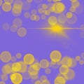 Yellow highlights and flashes on a purple background. Abstract bitmap. Space for lettering or design