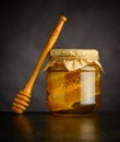 Yellow Honey Jar with Dripper