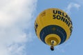 yellow hot air balloon in the sky