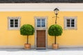 Yellow House Front Royalty Free Stock Photo