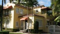 Yellow house, West Palm Beach, Florida Royalty Free Stock Photo