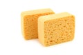 Yellow household sponges