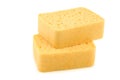 Yellow household sponges