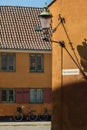 The yellow houses of Nyboder in Copenhagen, Denmark Royalty Free Stock Photo