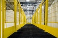 Yellow industrial access platform