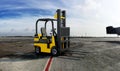Yellow Industrial Forklift truck