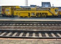 Yellow industrial train equipment