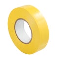 Yellow insulating tape isolated