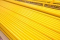 Yellow iron pipe Royalty Free Stock Photo