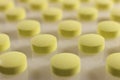 Yellow Isolated Pills Texture Royalty Free Stock Photo