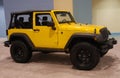 Yellow jeep Royalty Free Stock Photo