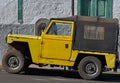 Yellow jeep Royalty Free Stock Photo
