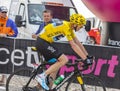 Yellow Jersey on Mont Ventoux - Tour de France 2013 Royalty Free Stock Photo