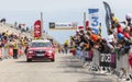 Yellow Jersey on Mont Ventoux - Tour de France 2013 Royalty Free Stock Photo