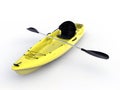 Yellow kayak