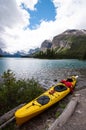 Yellow kayak