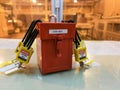 Yellow key lock and tag for process cut off electrical,the toggle t