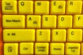 Yellow keyboard computer