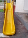 Yellow kids slide Royalty Free Stock Photo