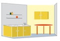 Yellow kitchen