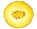 Yellow kiwi isolated