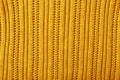 Yellow knit wool fabric Royalty Free Stock Photo