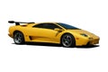 Yellow Lamborghini - Side View Royalty Free Stock Photo