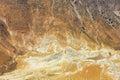 Yellow landscape of Nisyros volcano. Royalty Free Stock Photo