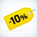 Yellow leather detailed business sale -10% price labels