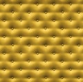 Yellow or gold leather seamless pattern for background Royalty Free Stock Photo