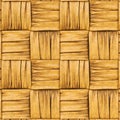 Yellow leather texture of rattan