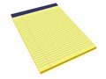 Yellow Legal Pad Royalty Free Stock Photo