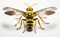 Yellow Legged Clearwing Moth insect isolated on a transparent background. Royalty Free Stock Photo