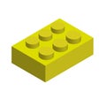 Yellow Lego Royalty Free Stock Photo