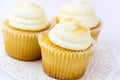 Yellow lemon cupcake