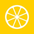 Yellow lemon icon