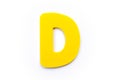 Yellow Letter D