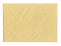 yellow letter envelope over white Royalty Free Stock Photo