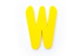 Yellow Letter W