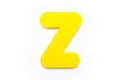 Yellow Letter Z